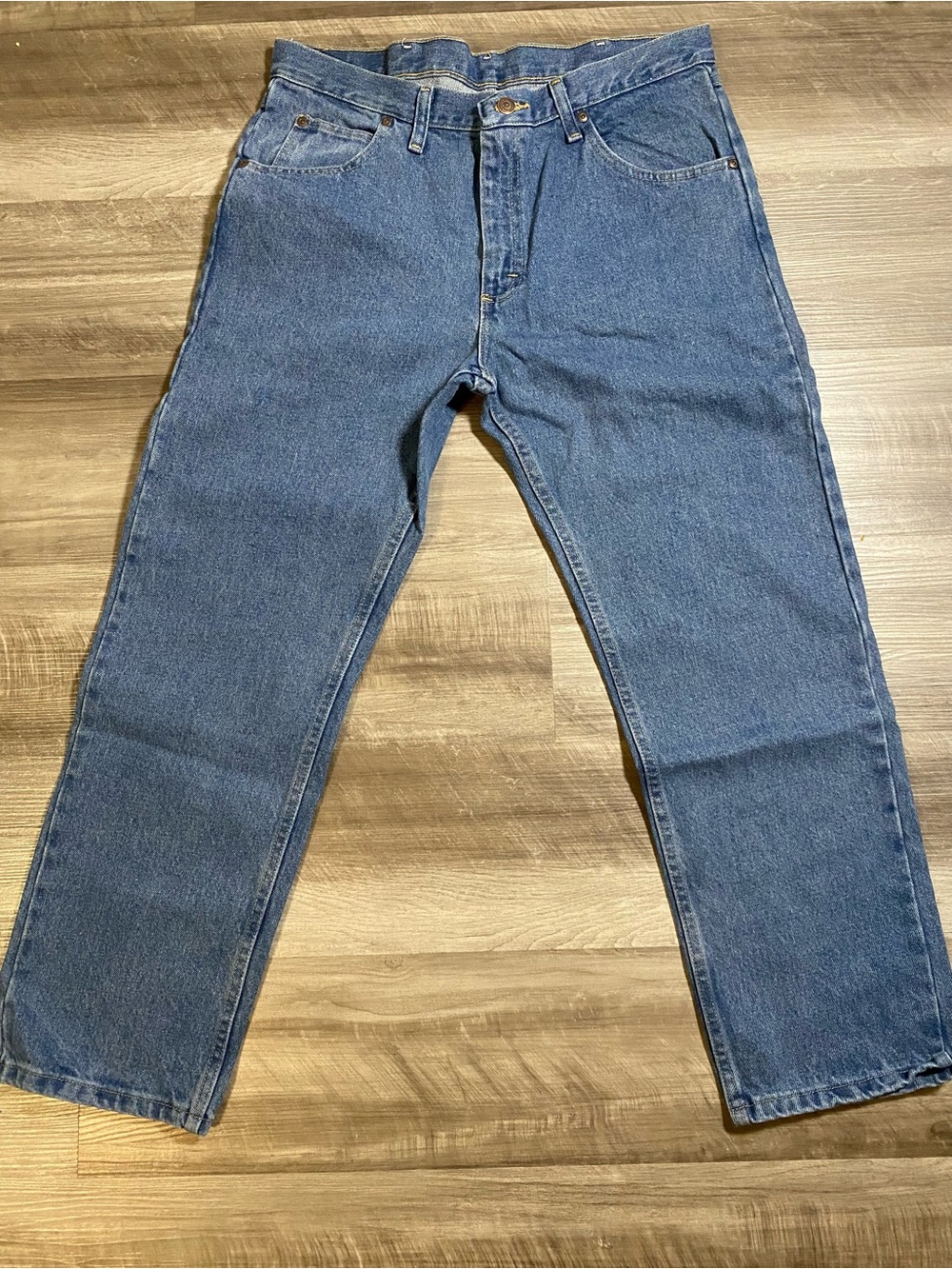 Wrangler Straight Leg Blue Denim Jeans 34x28
